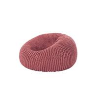 WENYAZIGUO Fauteuils poufs, Housse de Chaise Pouf Uniquement en Faux Tricot Multicolore Plusieurs Tailles(Bean Red,D45cm-empty Cover)