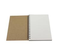 WEOKDFHA Cahier À Spirale Carnet de croquis à spirales vintage en papier, agenda, carnet notes for étudiants, bureau, écriture, dessin(White)