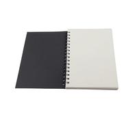 WEOKDFHA Cahier À Spirale Carnet de croquis à spirales vintage en papier, agenda, carnet notes for étudiants, bureau, écriture, dessin(Black)
