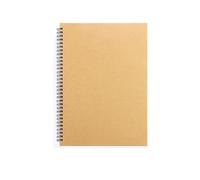 WEOKDFHA Cahier À Spirale Carnet de croquis professionnel vierge aquarelle, 160 feuilles, spirales, fournitures scolaires, dessin au crayon, bloc-notes, papeterie(A4-Left)