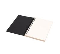 WEOKDFHA Cahier À Spirale Carnet de notes rétro à spirales, carnet croquis, journal intime, dessin, graffiti, papeterie scolaire et bureau(Black-White Inner)