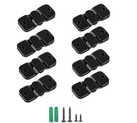 WeqeYent 8 Paires (16 Pcs) Support de Montage Affleurant Support de Montage Dissimulé Boucle de Suspension Verrouillable Crochet de Cadre en Acier Inoxydable Quincaillerie de Suspension pour Photos