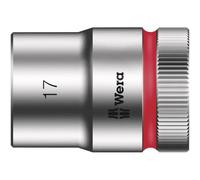 Wera Douille 05003608001 - 6 pans extérieurs 17 mm, longueur 37 mm, emmanchement 1/2 (12,5 mm) - 1 pc