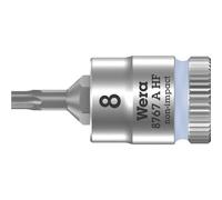 Wera Douille-embout Zyklop 8767 A HF 1/4" TX 8 x 28 mm fonction de retenue Bleu pétrole 1 pièce