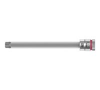 Wera 05003371001 8767 A HF Torx Douille-Embout Zyklop à emmanchement 1/4" avec fonction de retenue, Tx 27 x 100 mm, Rouge