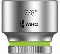 Wera 05003580001 8790 HMB Douille Zyklop à emmanchement 3/8", 7/8 pouce, Argent