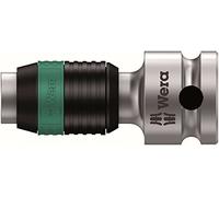 Wera 05003590001 8784 B1 Adaptateur Zyklop, 3/8", 3/8 pouce x 44.0 mm x 1/4 pouce, Noir/vert