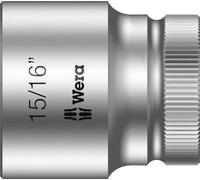 Wera 05003629001 8790 HMC Douille Zyklop à emmanchement 1/2", 15/16 pouce, Argent