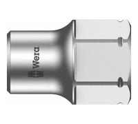 Wera Douille Zyklop 8790 FA – emmanchement 1/4" (6,3 mm) – 6 pans 5,5 mm – Argent