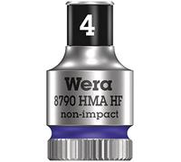Wera 05003717001 8790 HMA HF Douille Zyklop à emmanchement 1/4", 4, 0 mm, Violet