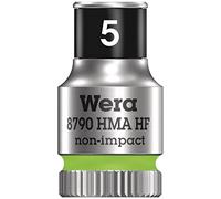 Wera 05003719001 8790 HMA HF Zyklop Douille à emmanchement 1/4", 5, 0 mm, Vert Clair