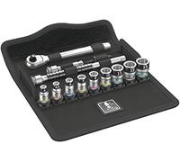 Wera 05003756001 8100 SA 12 HF Jeu cliquet Zyklop Métal avec levier d‘inversion, à carré 1/4", métrique, 13 pièces