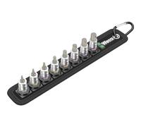 Wera - Jeu d'embouts six pans creux 1/4" - 2-8 x 28 mm - fonction de blocage - 8 pièces