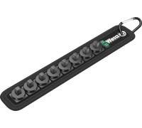 Wera 05003890001 Belt (sangle textile porte-outils), pour 8 pièces, sans garniture, 220.0 x 39.0 mm, Noir