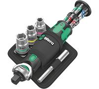 Wera Cliquet de poche Zyklop 8009 Set 2 – Jeu 18 pièces – Noir/Vert – 05004281001