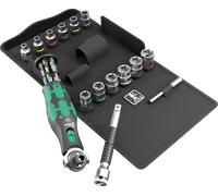 Wera Ensemble Zyklop Pocket Set 3 05004284001 – Clés à cliquet et douilles, 27 pièces 3/8" et 1/4"