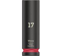 Wera Douille 8790 C Impaktor Deep 05004834001 6 pans intérieurs 17 mm 1/2 (12,5 mm) Rouge