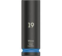 Wera 05004836001 8790 C Impaktor Deep Douille 1/2", Bleu pétrole, 19.0 x 83.0 mm