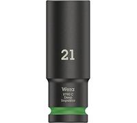 Wera 05004837001 8790 C Impaktor Deep Douille 1/2", Vert, 21.0 x 83.0 mm