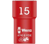 Wera 05004959001 Douille Zyklop Vde 8790 B Isolée, Rouge