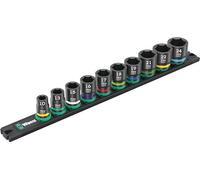 Wera 9607 Nuss-Magnetleiste B Impaktor 1 Jeu de clés à douille métrique 3/8 11 pièces 05005451001