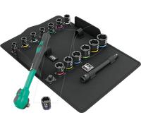 WERA 05005530001 - Jeu de clés à douille, multi, 1/3", Zyklop Comfort, 16 pièces