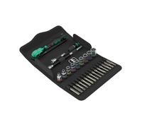 Wera 05005542001 Jeu De 28 Pièces 8100 SA 15 Zyklop Comfort Avec Cliquet Et Douilles Dans Un Étui - 1/4" - Pouces