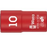 WERA 05005936001 - Prise femelle isolée VDE, entraînement 1/4" 10,0x41,0