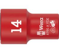 WERA 05005940001 - Prise femelle isolée VDE, entraînement 1/4" 14,0x41,0
