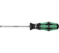 Wera 05007621001 334 Tournevis pour vis à fente, 1.2 x 6.5 x 200 mm, Noir/vert