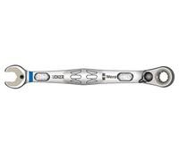 Wera 05020075001 Clés mixtes à cliquet Joker Switch, à inversion, système impérial, 5/16 pouce x 144 mm, Argent/bleu