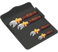 Wera Jeu de clés à fourche 6004 Joker VDE – Isolées et auto-ajustables 4 pièces 7–19 mm