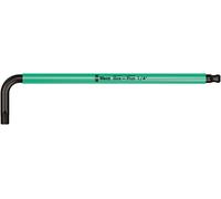 Wera 05022636001 950 SPKL Clés mâles coudées Multicolore, system. impérial, 1/4 pouce, Noir/turquoise