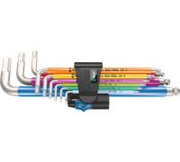 Wera clés mâles coudées 3950/9 Hex-Plus Multicolour HF Stainless 1 – acier inoxydable, 9 pièces