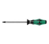 Wera 05022830001 352 Tournevis hexagonal à tête sphérique, 10.0 x 150 mm, Noir/vert