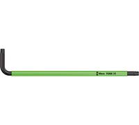 Wera 05024352001 967 SPKL Clés mâles coudées TORX BO Multicolore, BlackLaser, TX 10 x 85 mm, Noir/light Vert