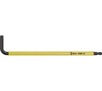 Wera 05024353001 967 SPKL Clés mâles coudées TORX BO Multicolore, BlackLaser, TX 15 x 90 mm, Noir/light Jaune
