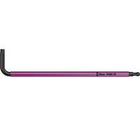 Wera 05024354001 967 SPKL Clés mâles coudées TORX BO Multicolore, BlackLaser, TX 20 x 96 mm, Noir/pink