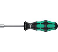 Wera 05029463001 395 HO Tournevis à douille, 7.0 x 90 mm, Noir/Vert