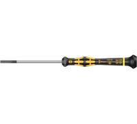 Wera 05030106001 1578 A Tournevis Kraftform Micro pour vis à fente, 0.60 x 3.5 x 80 mm, Noir/jaune