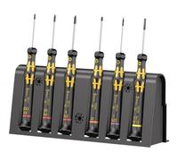 Wera 1550/6 ESD antistatique (ESD) Jeu de tournevis 6 pièces vis à fente, cruciforme Phillips, TORX PLUS®, Microstix