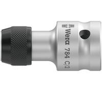 Wera 05042768001 784 C Éléments de liaison 1/2" avec mandrin à serrage rapide Wera, 5/16 pouce x 50 mm, Argent/gris