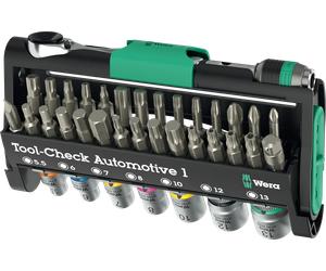 WERA 05049065001 - Gamme D'EMBOUTS avec cliquet + écrous, Tool-Check Automotive, 38
