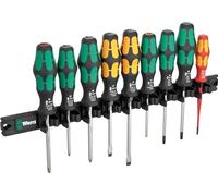 Wera 05051012001 9650 Barre magnétique jeu de tournevis Kraftform, 10 pièces