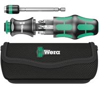 Wera 05051024001 Assortiment d'embouts KK 25 | Se rétracte pour les espaces restreints, sert également d'adaptateur d'outil électrique, chargeur de bits intégré