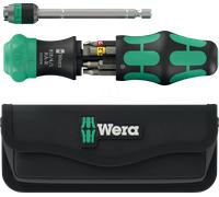 WERA 05051516001 - Tournevis à cliquet combiné 6 bits, 26 RA-R, avec poche