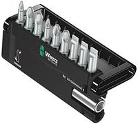 Wera 05056159001 Jeu d'embouts de vissage 10 pièces 8100-9-899 TZ PH / PZD Porte-embout Wera