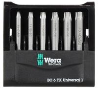 Wera Assortiment d'embouts Mini-Check TX 50 mm 6 pièces embouts 50mm long TX en boî Quantité:1