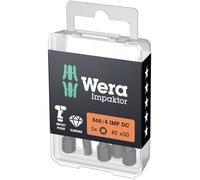 Wera 05057671001 868/4IMP DC DIN3126-D6,3/ISO1173 Embout carré Propulseur: 1/4 (6.3 mm) Sortie: carré intérieur (Robertson) 2 50 mm
