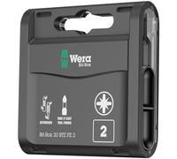 Wera 05057761001 Bit-Box 20 BTZ PZ 2 Boîte d’embouts, Noir, Set de 20 Pièces
